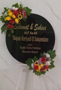 Papan Akrilik Ucapan Ulang Tahun Sambas
